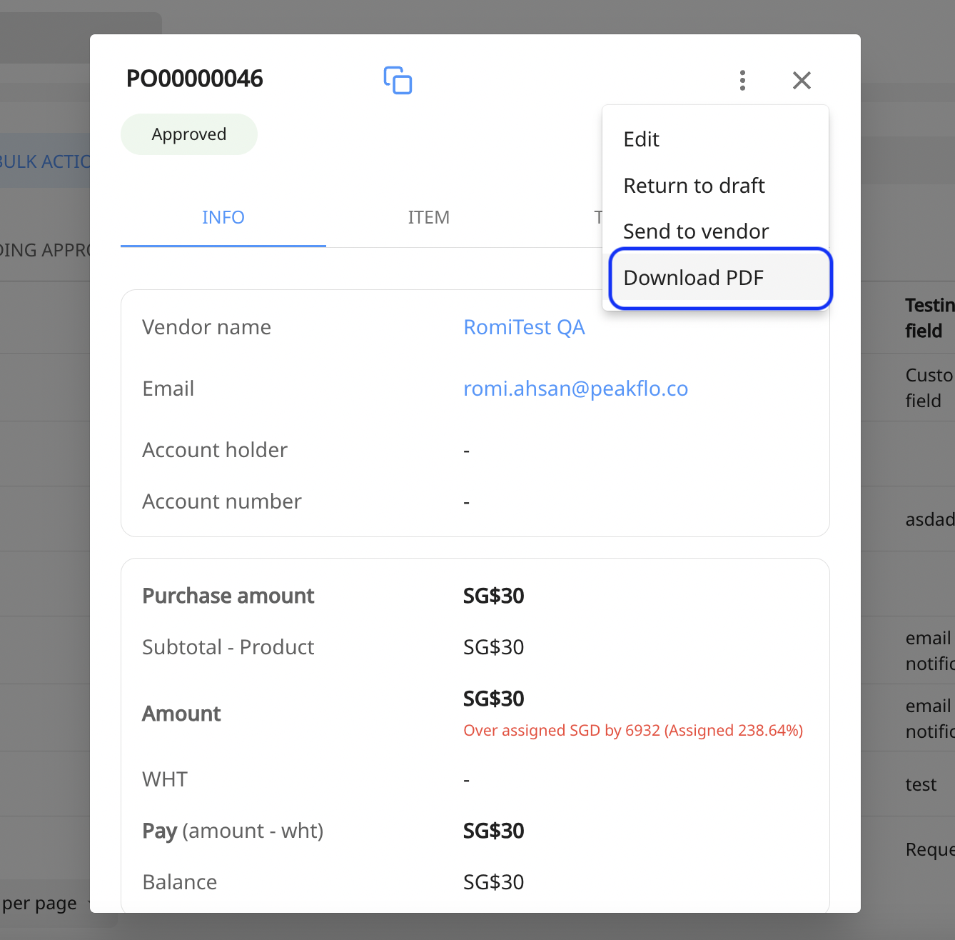 How to include custom fields in a PDF?