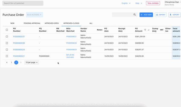 How to match your purchase order with the vendor invoice?
