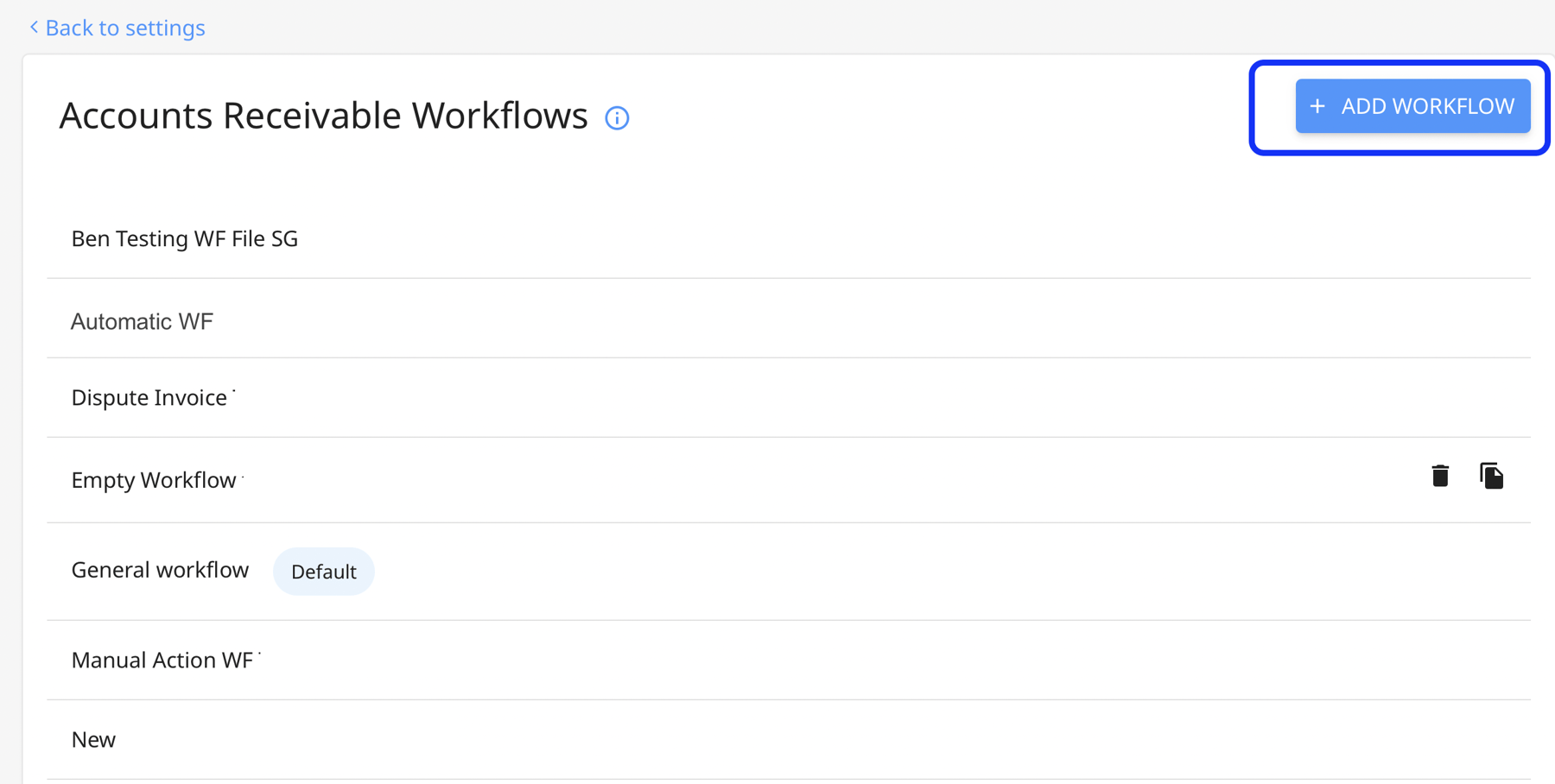 How do I create, edit or remove a workflow?