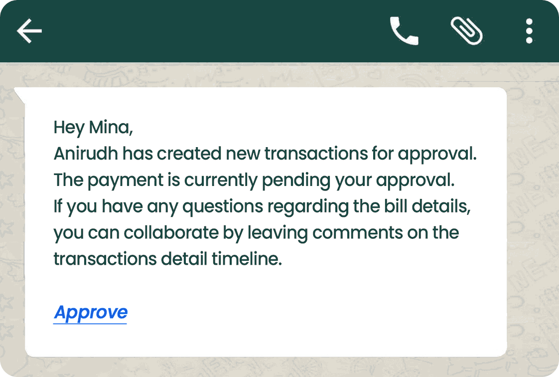 How to approve PQs, bills, and transactions on mobile?