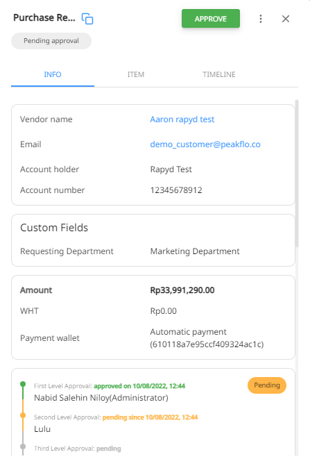How to approve bills, POs, and transactions in My Approvals