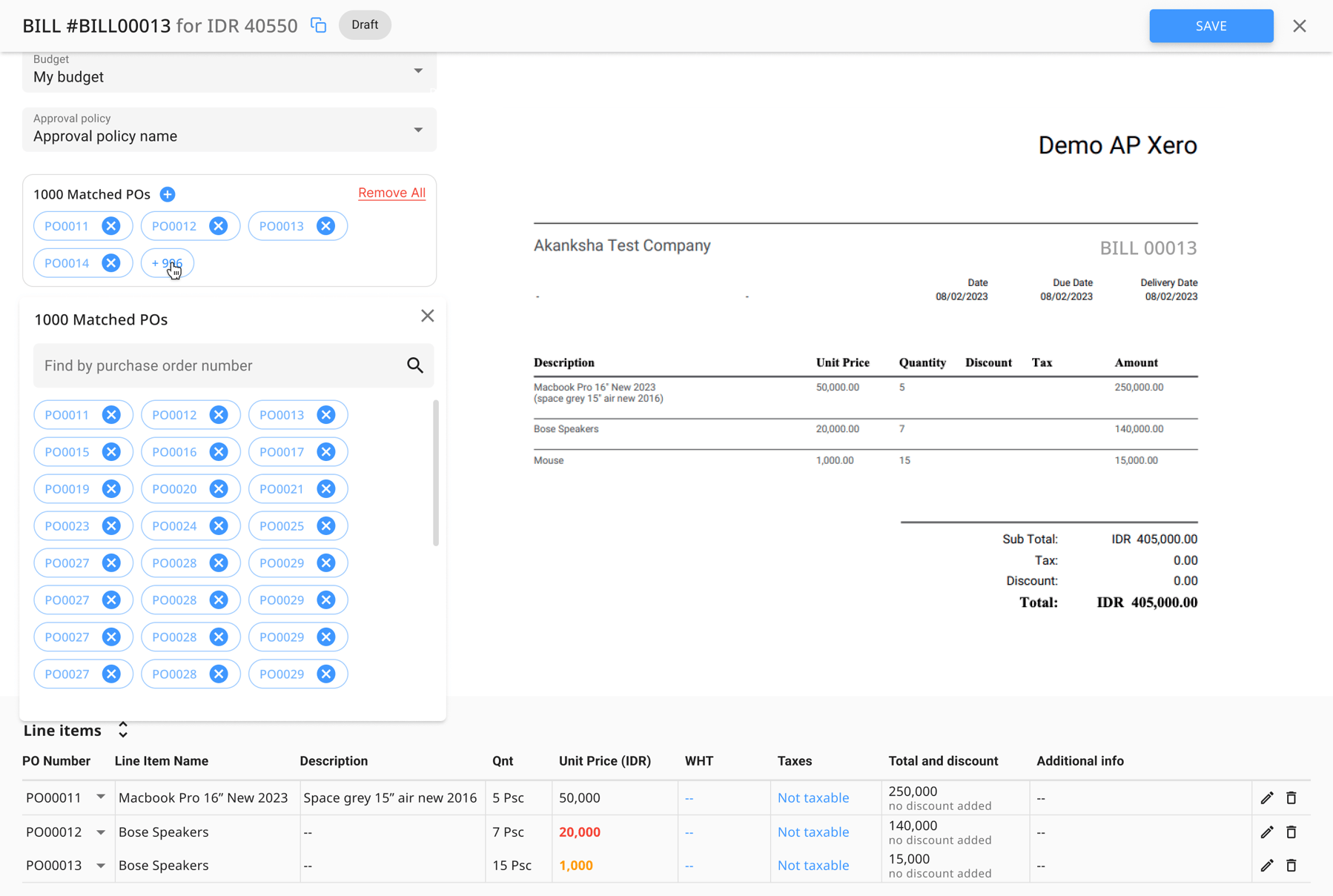 How to match your purchase order with the vendor invoice?