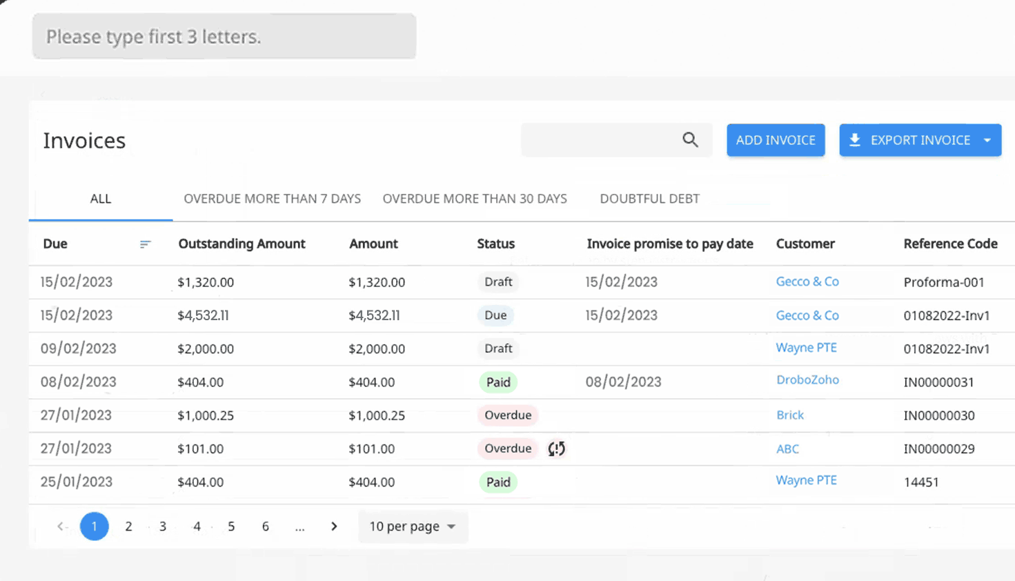 How can I duplicate an invoice?